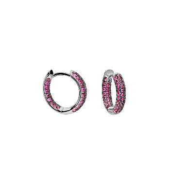 Orecchini a cerchio in argento Jasmine