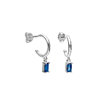 Orecchini in argento marino
