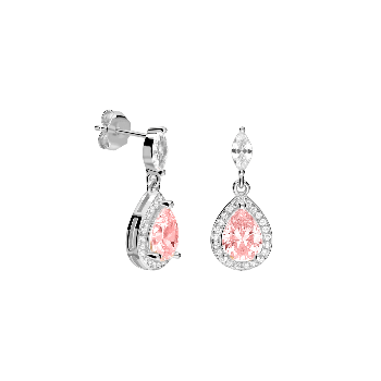 Orecchini Cape Rose &amp; Rose in argento