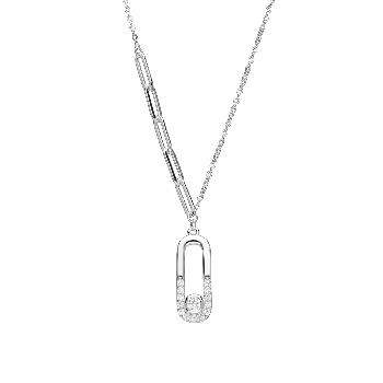 Collana d'argento con ancora