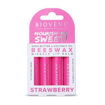 Nourish Sweet! Balsamo Miracoloso per le labbra alla cera d'api + fragole