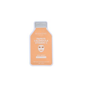 Maschera viso luminosa alla vitamina C, papaya e caléndula