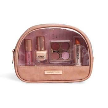 Beauty-case per il make-up al quarzo rosa