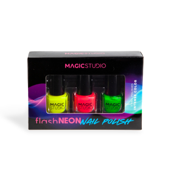 Set Flash Neon Nail Polishes