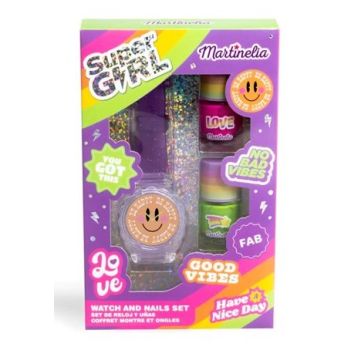 Set orologio e unghie Super Girl