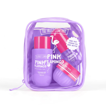 Set da viaggio Pink Flamingo Body Mist + Gel doccia + Burro corpo