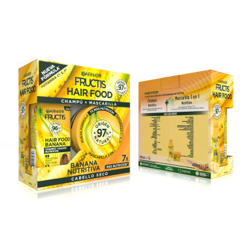 Pack Garnier Fructis Hairfood Banana Shampoo + Maschera per capelli