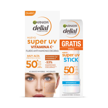 Delial Super UV Vitamina C SPF50+ Crema Viso + stick in omaggio
