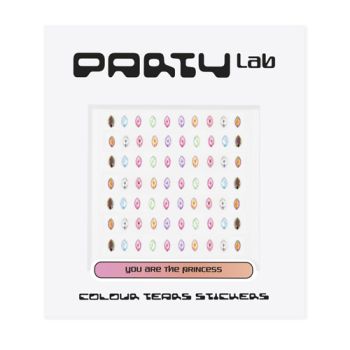 Adesivi lacrime colorate Party Lab
