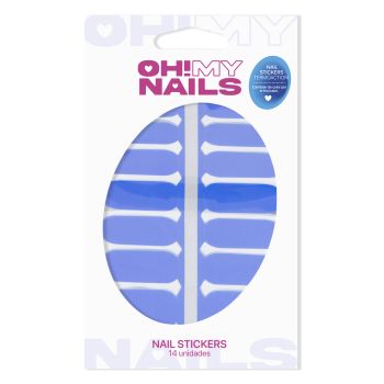Oh My Nails Adesivi Termoaction Blu