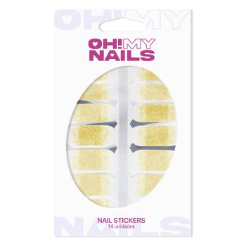 Stickers Oh My Nails Glitter Oro