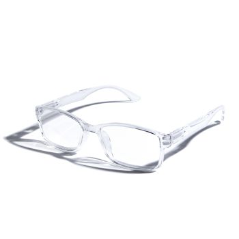 Eckige Lesebrille Transparent