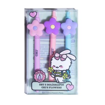 Set de 3 Stylos Chi's Flowers