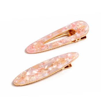 Oh My Hair Set 2 Pink-Schildpatt-Spangen