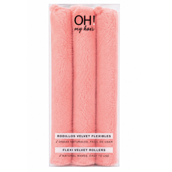 Oh My Hair Flexi Velvet Rollers Zestaw 3 Wałków