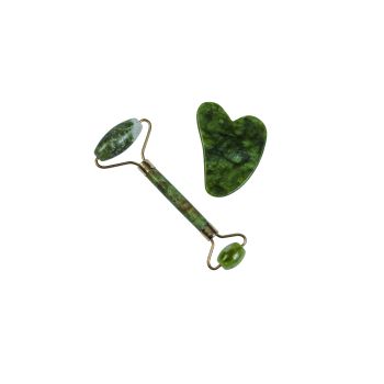 Set Rullo di giada per il viso + Gua Sha