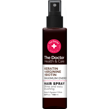 Spray per capelli a massima energia con cheratina + arginina + biotina