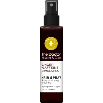 Spray stimolante per capelli con caffeina e zenzero