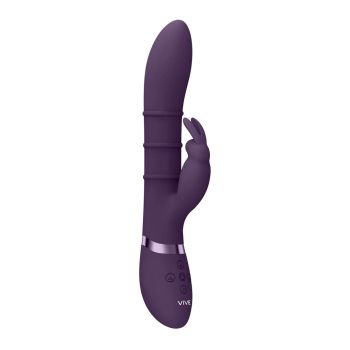 Vibratore per coniglietti Sora Up &amp; Down con anelli stimolatori, viva Shots