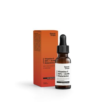 Siero Antietà alla Vitamina C 20% + Acido Ialuronico