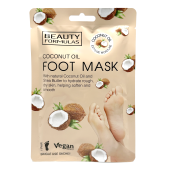 Maschera per i piedi all'olio di cocco
