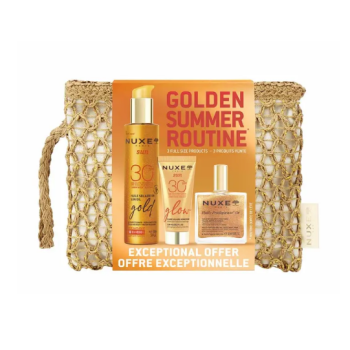 Pack Sun Rutina Dorada Fluido SPF30 + Aceite SPF30 + Hiule Oro + Neceser