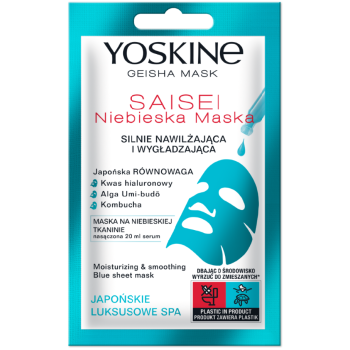 Japan Geisha Mask Moist-Firmg Blue