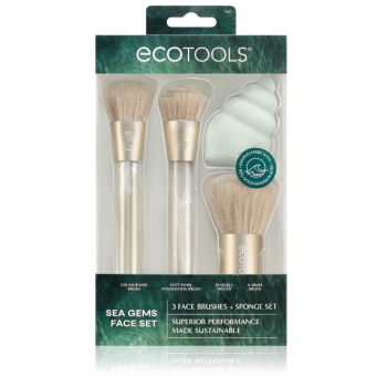 Set di pennelli per il viso con gemme marine