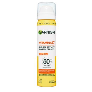 Nebbia viso illuminante anti-UV con vitamina C SPF50+