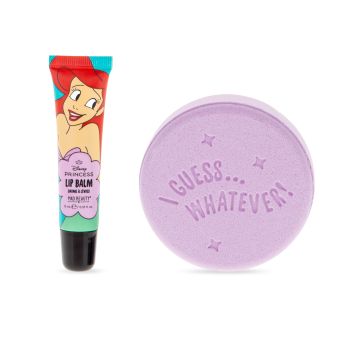 Bomba da bagno disney princess + balsamo per labbra