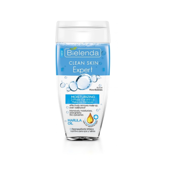 Clean Skin Expert Dwufazowy Nawilżający Płyn do Demakijażu Oczu i Ust z Olejem z Marula Clean Skin Expert Dwufazowy Nawilżający Płyn do Demakijażu Oczu i Ust z Olejem z Marula