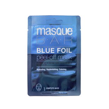 Maschera per il viso in lamina blu