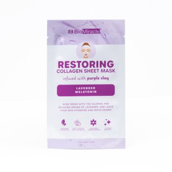 Maschera viso ricostituente al collagene