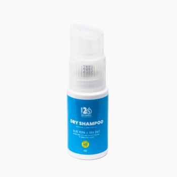 Shampoo secco all'aloe vera e sale marino