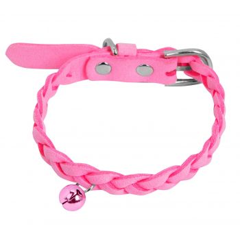 Collana intrecciata Velvet con Cascabel Fucsia