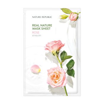 Real Nature Maschera con Estratto di Rosa Damascena