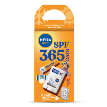 Pack 365 giorni Stick solare invisibile per il viso + Liposan SPF 50