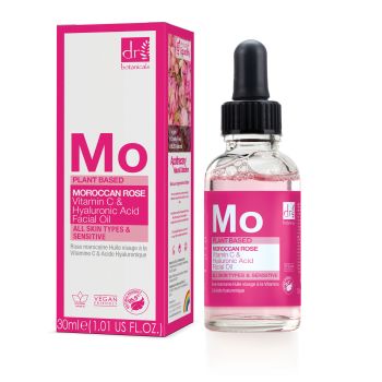Moroccan Rose Huile Visage à l’Acide Hyaluronique et Vitamine C