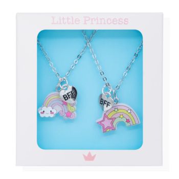 Little Princess Set 2 Collane BFF Arcobaleno