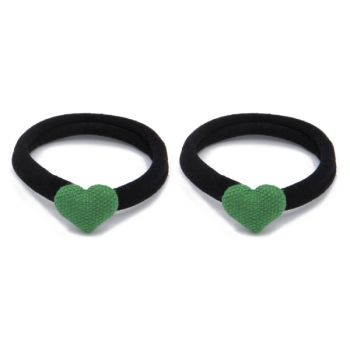 Set 2 Gomme Dettaglio Cuore Verde