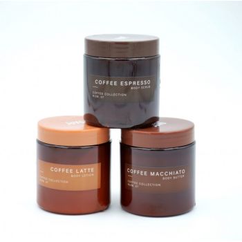 Set 3 barattoli corpo marrone