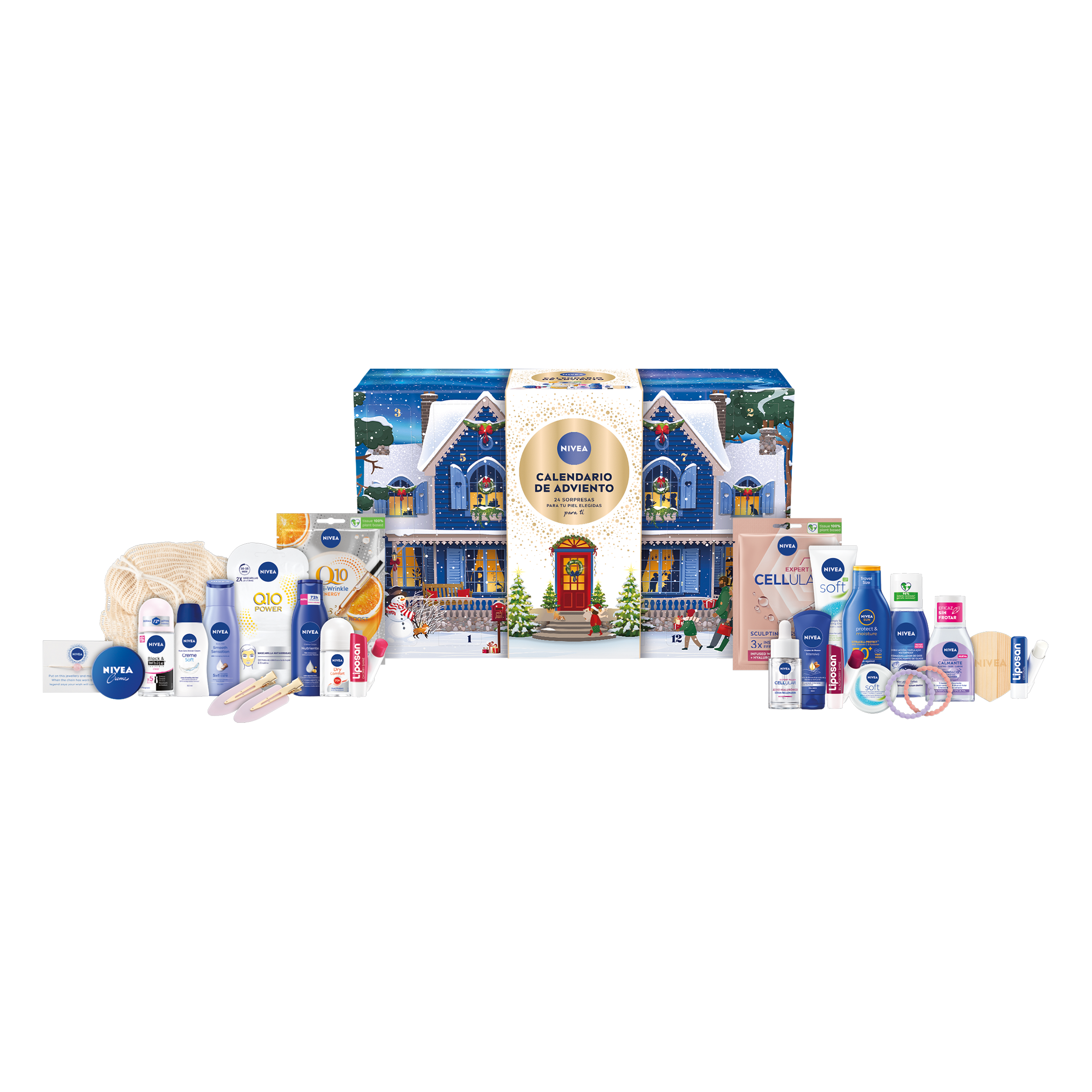 Calendario Dell'Avvento 2025 NIVEA - 24 Finestrelle Con Prodotti Beauty E Accessori, Per Donna E Ragazza