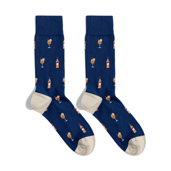 Calzini Aperol Italian Socks  Calzini Aperol Italian Socks