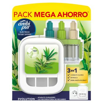 3Volution Deodorante per Ambienti Elettrico Tatami Giapponese + Ricarica