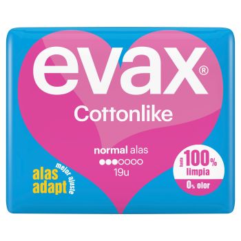Serviettes Evax Cottonlike Normal Jour avec Ailes