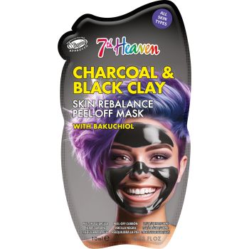 Charcoal & Black Clay Masque Peel-Off Rééquilibrant au Charbon et à l’Argile Noire