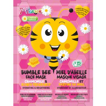 Masque Tissu Visage Bumble Bee Camomille et Miel