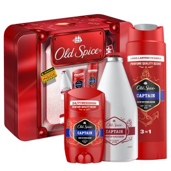 Set regalo Old Spice Captain Metal