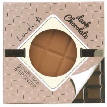 Polvere di cioccolato fondente Cipria opaca per bronzatura Polvere di cioccolato fondente Cipria opaca per bronzatura