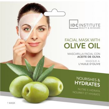 Maschera per il viso all'olio d'oliva
